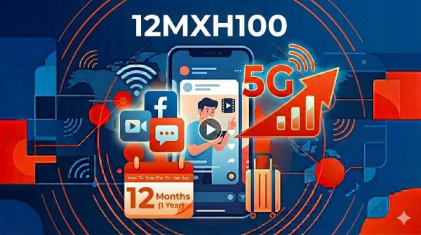 Chi tiết gói 12MXH100 Mobifone: 360GB data trong 1 năm, miễn phí Facebook, TikTok, YouTube
